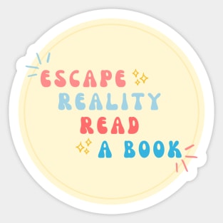 Escape Reality, Read a Book Sticker